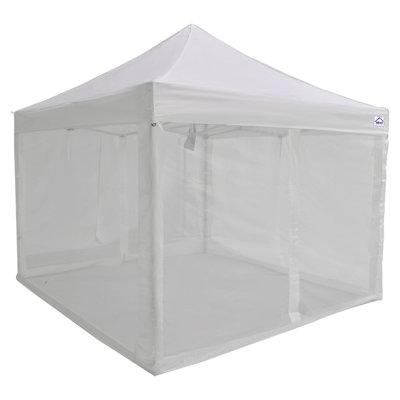 Canopy10'x10' Pop Up Mesh Mosquito Net Mosquito Pop Up Screen Chair Tent Red